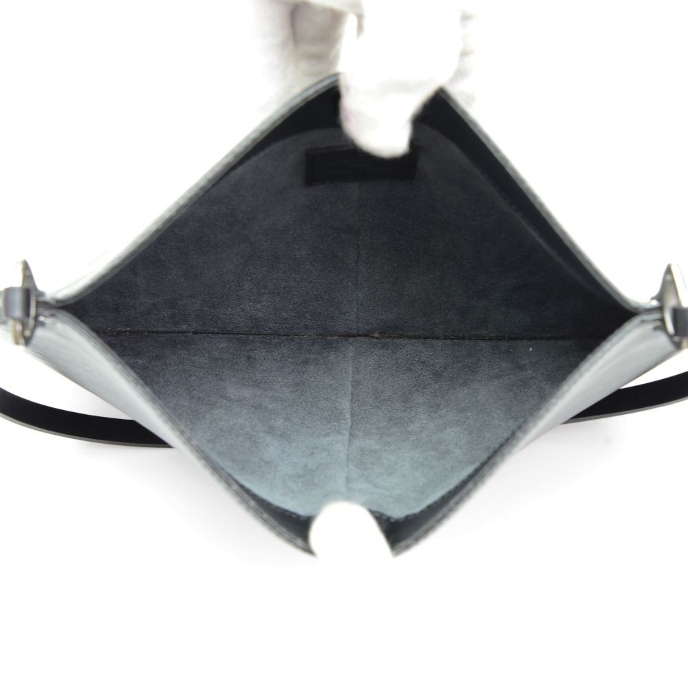 Louis Vuitton Small Black Epi Pochette Demi Lune Bag – I MISS YOU