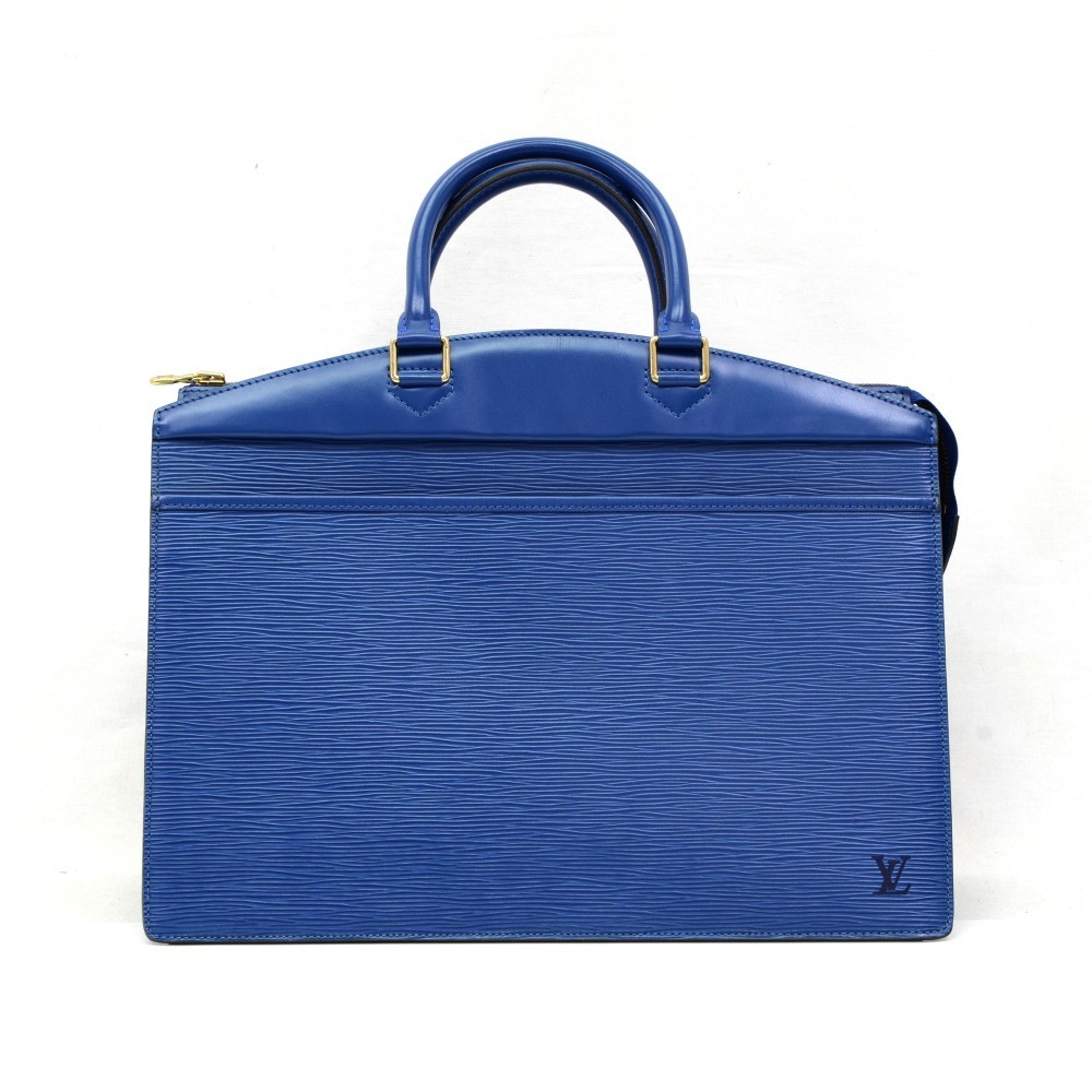 Louis Vuitton Louis Vuitton Riviera Blue Epi Leather Handbag