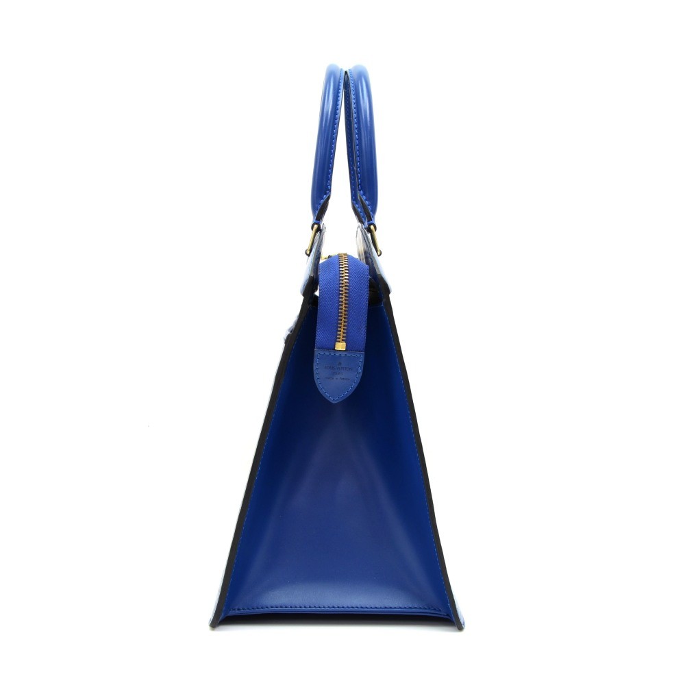 Leather handbag Louis Vuitton Blue in Leather - 31347047