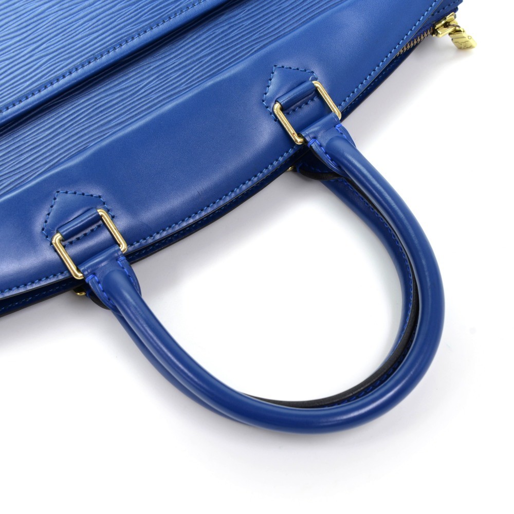 LOUIS VUITTON Epi Riviera Hand Bag Blue M48185 LV Auth 48393