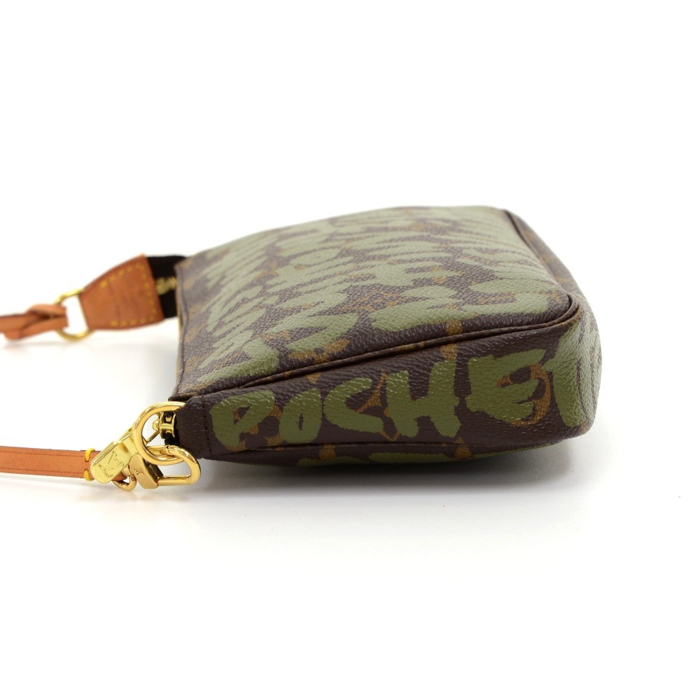 Louis Vuitton Vintage Green Monogram Graffiti Coated Canvas Pochette  Accessoires Gold Hardware, 2001 Available For Immediate Sale At Sotheby's