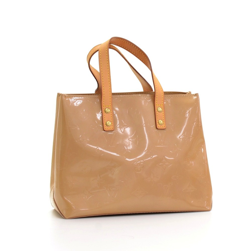 Authentic Louis Vuitton Reade PM Vernis Leather Tote Bag Handbag #15914