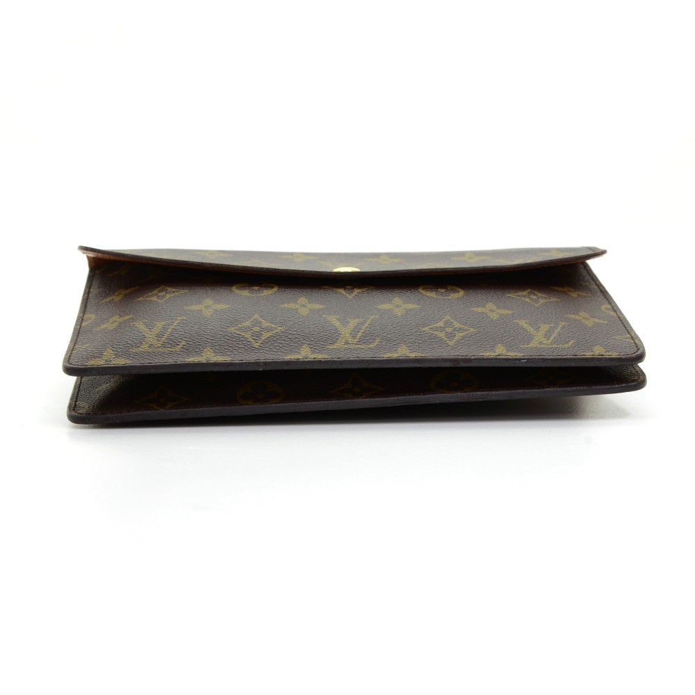 Louis Vuitton Pochette Double Rabat Monogram Canvas 2way Bag at