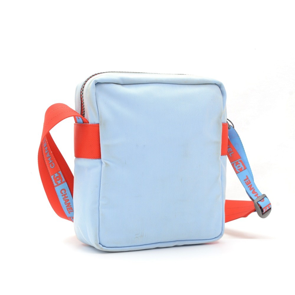 Chanel Chanel Sports Line Red x Blue Canvas Shoulder Bag