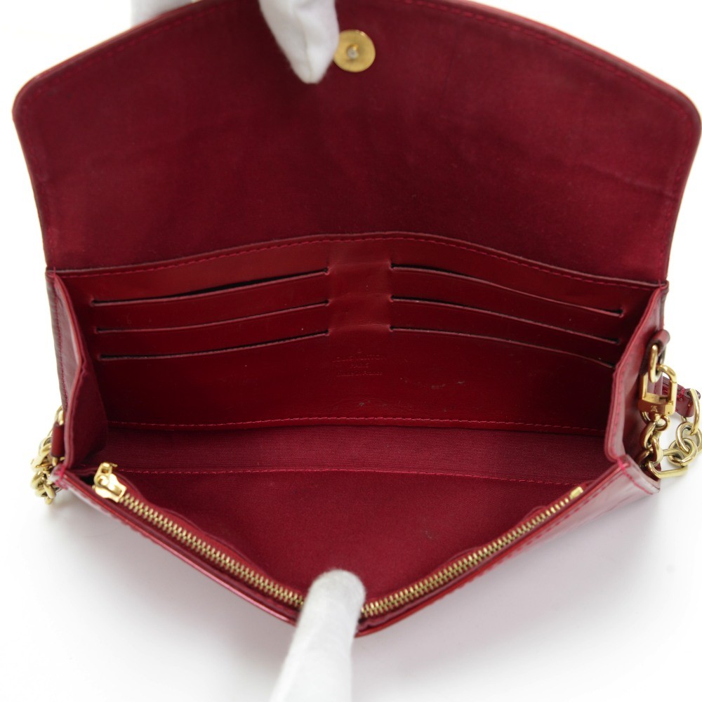 Louis Vuitton Sunset Boulevard handbag in burgundy monogram patent