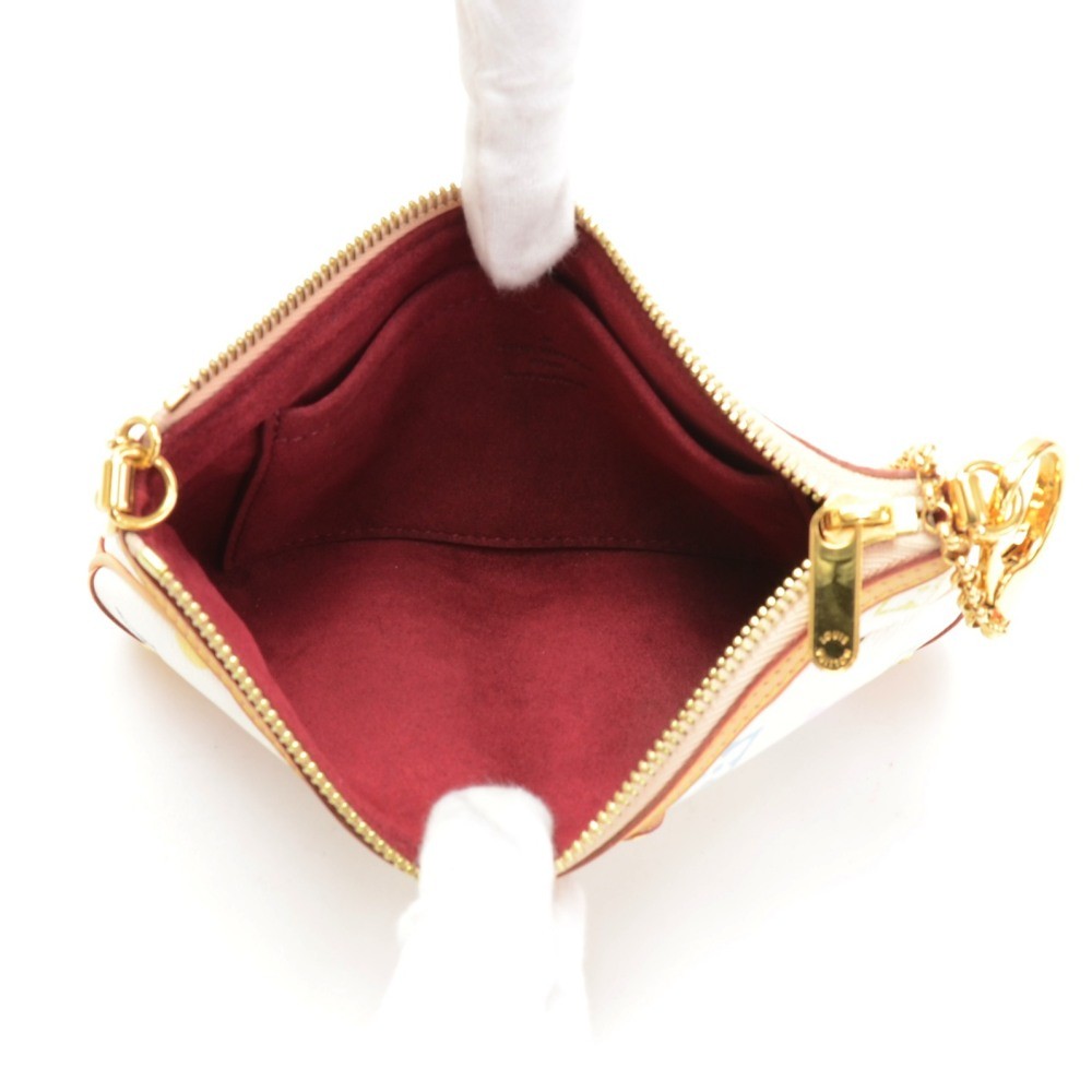 Milla cloth handbag Louis Vuitton White in Cloth - 36085872