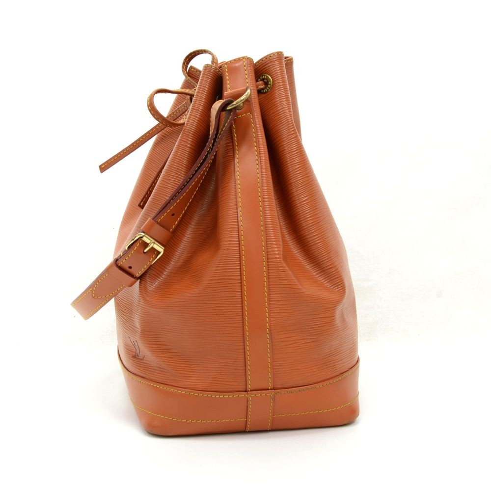 Louis+Vuitton+N%C3%A9oNo%C3%A9+Shoulder+Bag+Brown+Leather for sale online