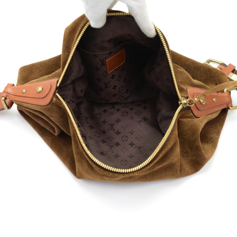 Louis Vuitton Suede Onatah GM Brown Leather ref.109889 - Joli Closet