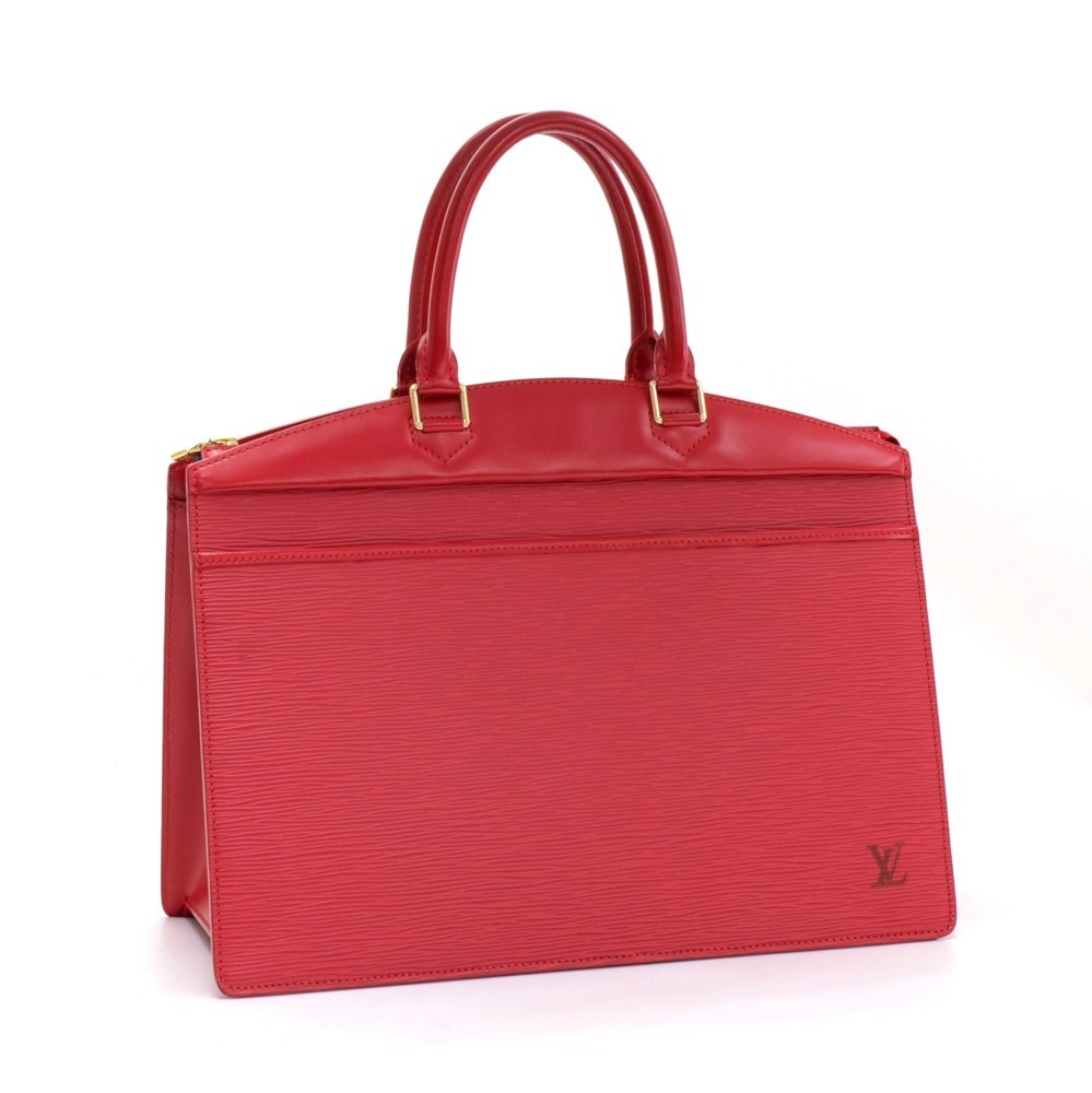 Louis Vuitton Vintage Red Epi Leather Riviera Satchel Bag For Sale at  1stDibs