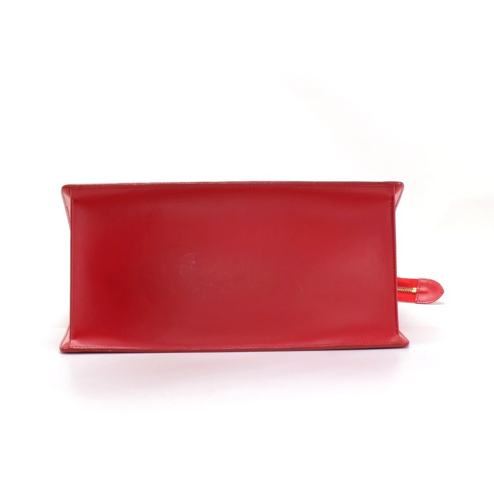 LOUIS VUITTON LV Logo Riviera Hand Bag Epi Leather Red France M48187  67MW956