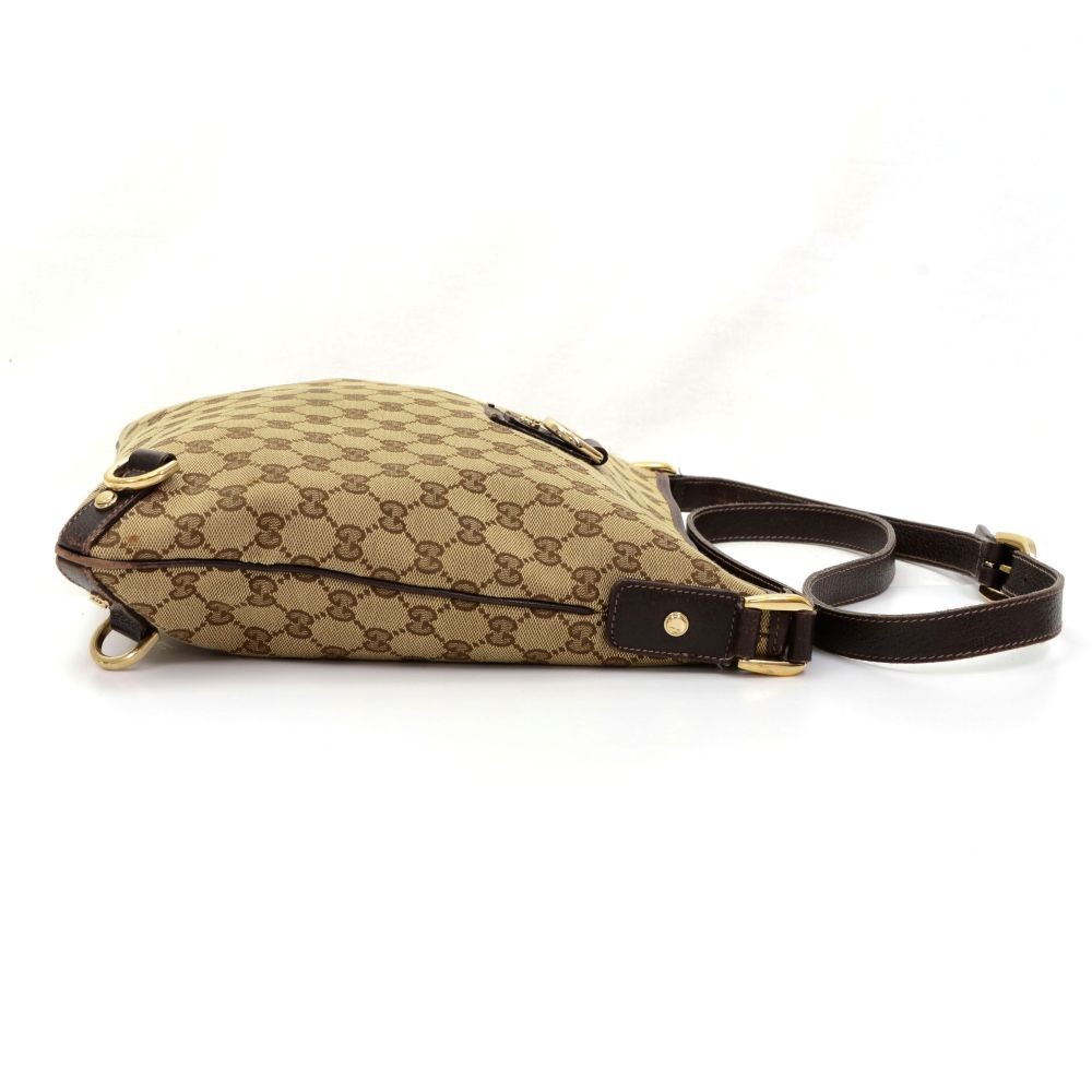 Abbey leather crossbody bag Gucci Brown in Leather - 35655018