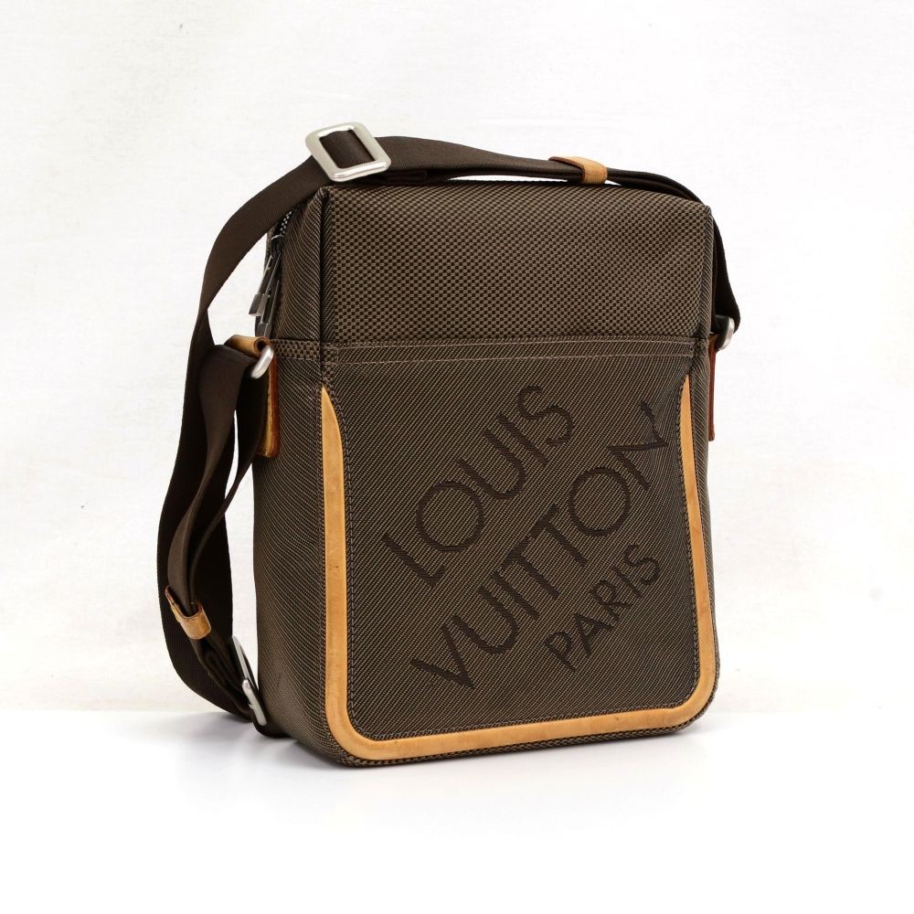 Louis Vuitton Black Damier Geant Citadin Messenger Bag - Yoogi's