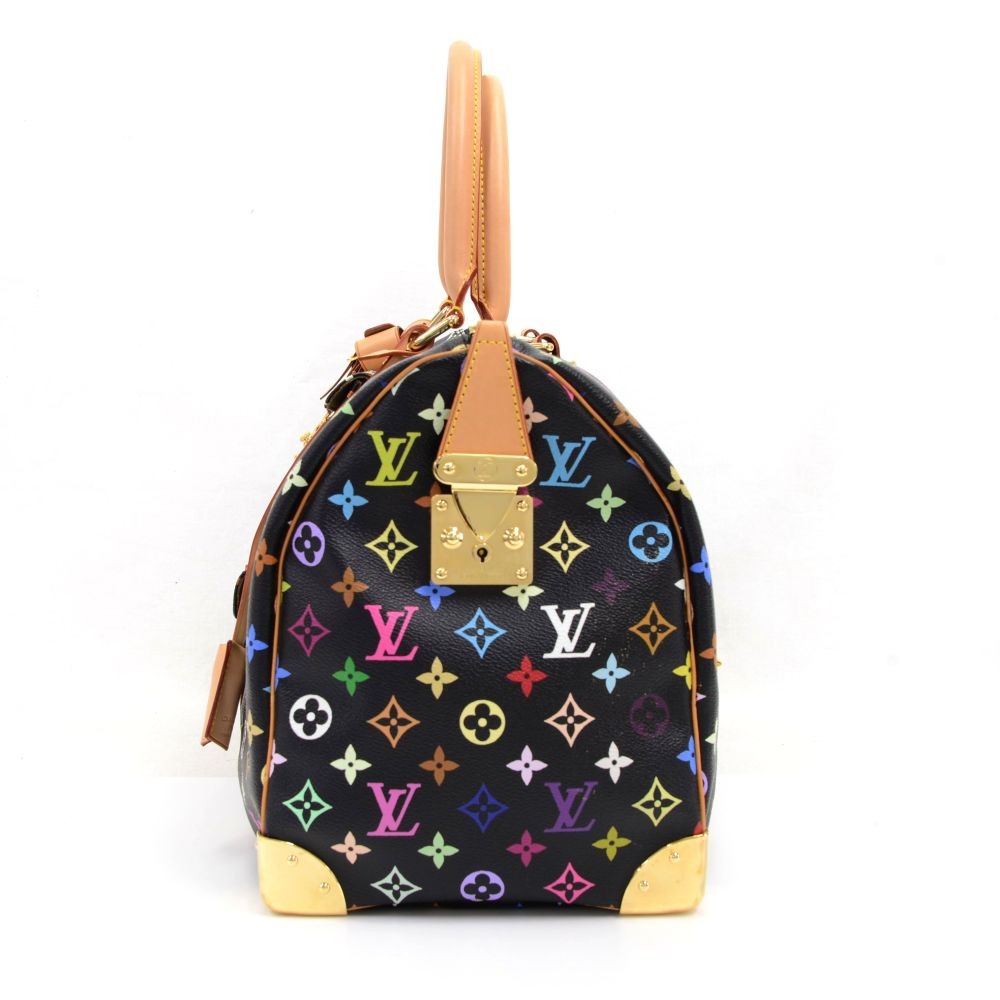 Louis Vuitton Black Duffle Keepall Multicolor Travel Bag. Save 60% on the Louis  Vuitton Black Duffle Keepall Multicolor …