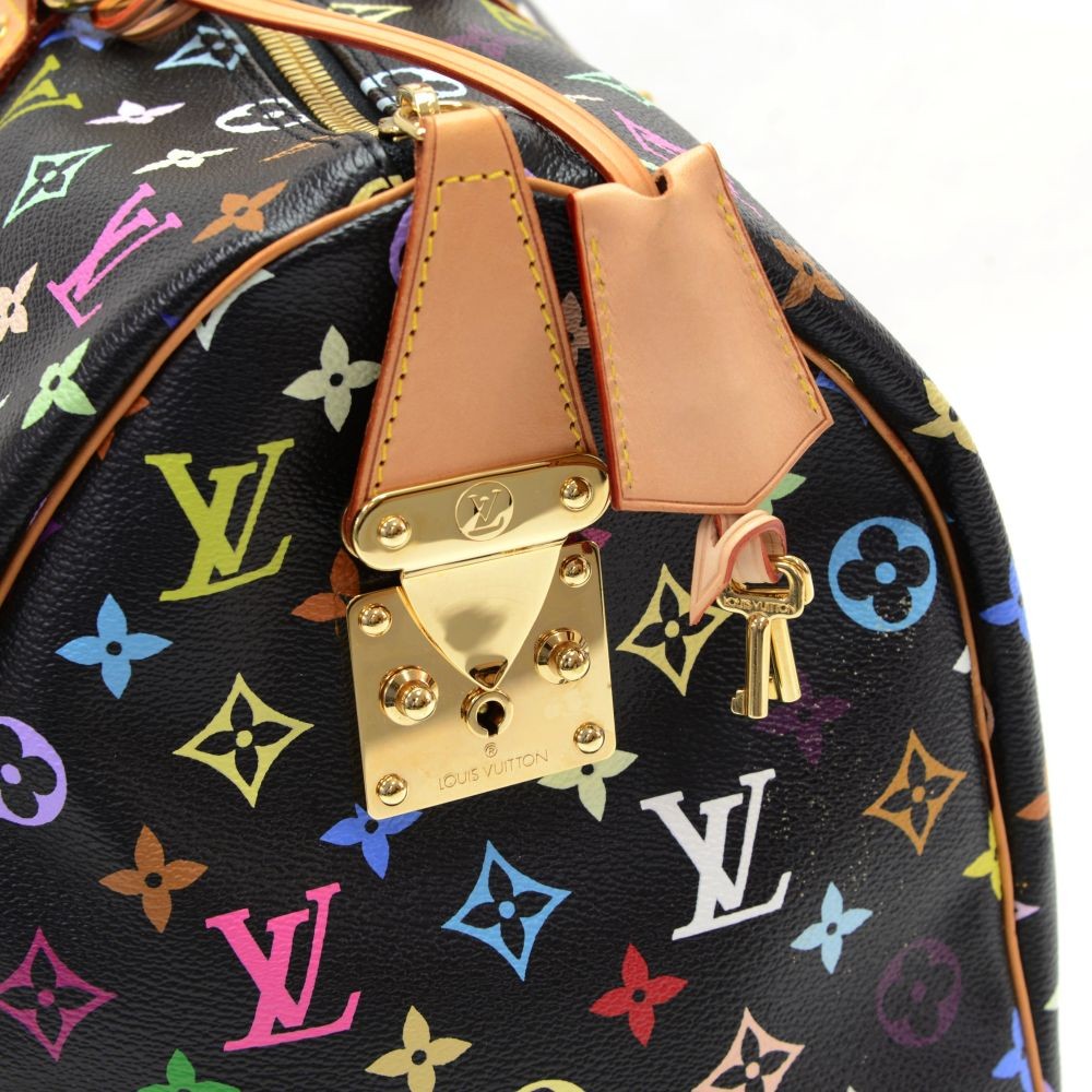 Louis Vuitton Black Monogram Multicolore Keepall 45 Overnight Bag., Lot  #56212