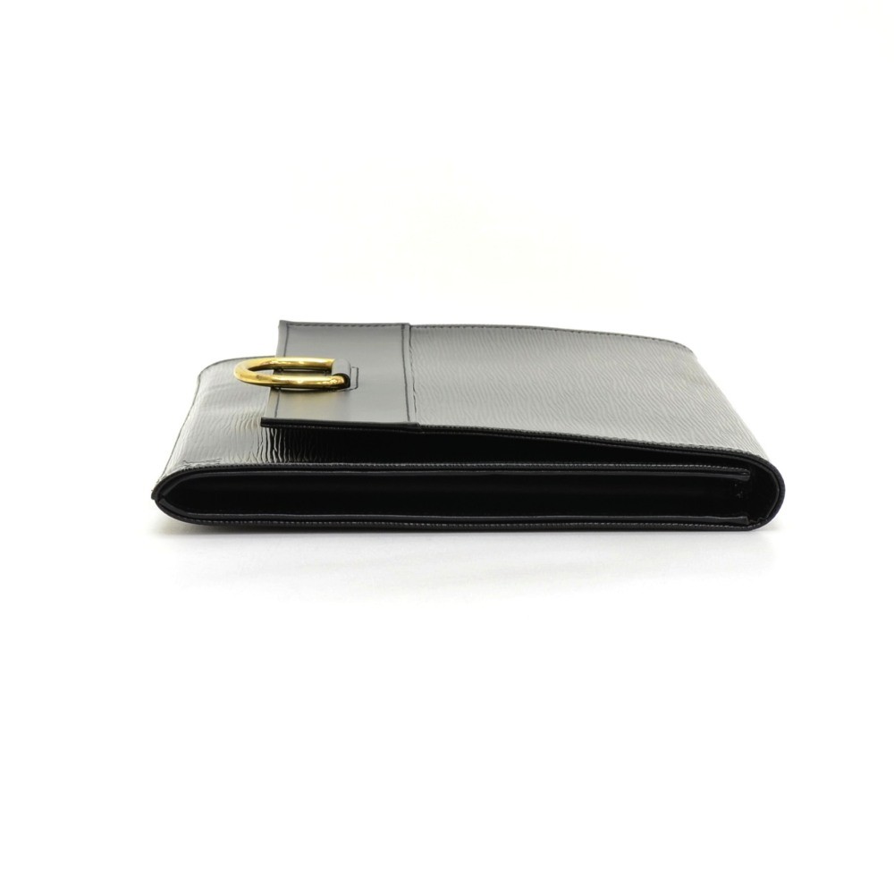 Louis Vuitton Black Electric Epi Leather Lena Clutch Bag - Yoogi's Closet