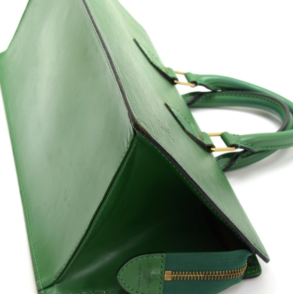 Buy Vintage Louis Vuitton Green Epi Tote Bag in V Shaped Triangle