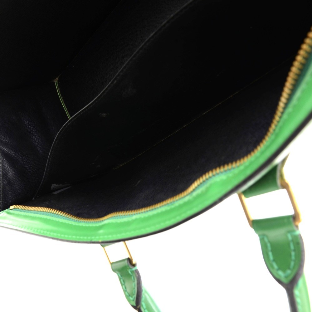 Louis Vuitton Green Epi Leather Sac Triangle Bag.  Luxury, Lot #77035