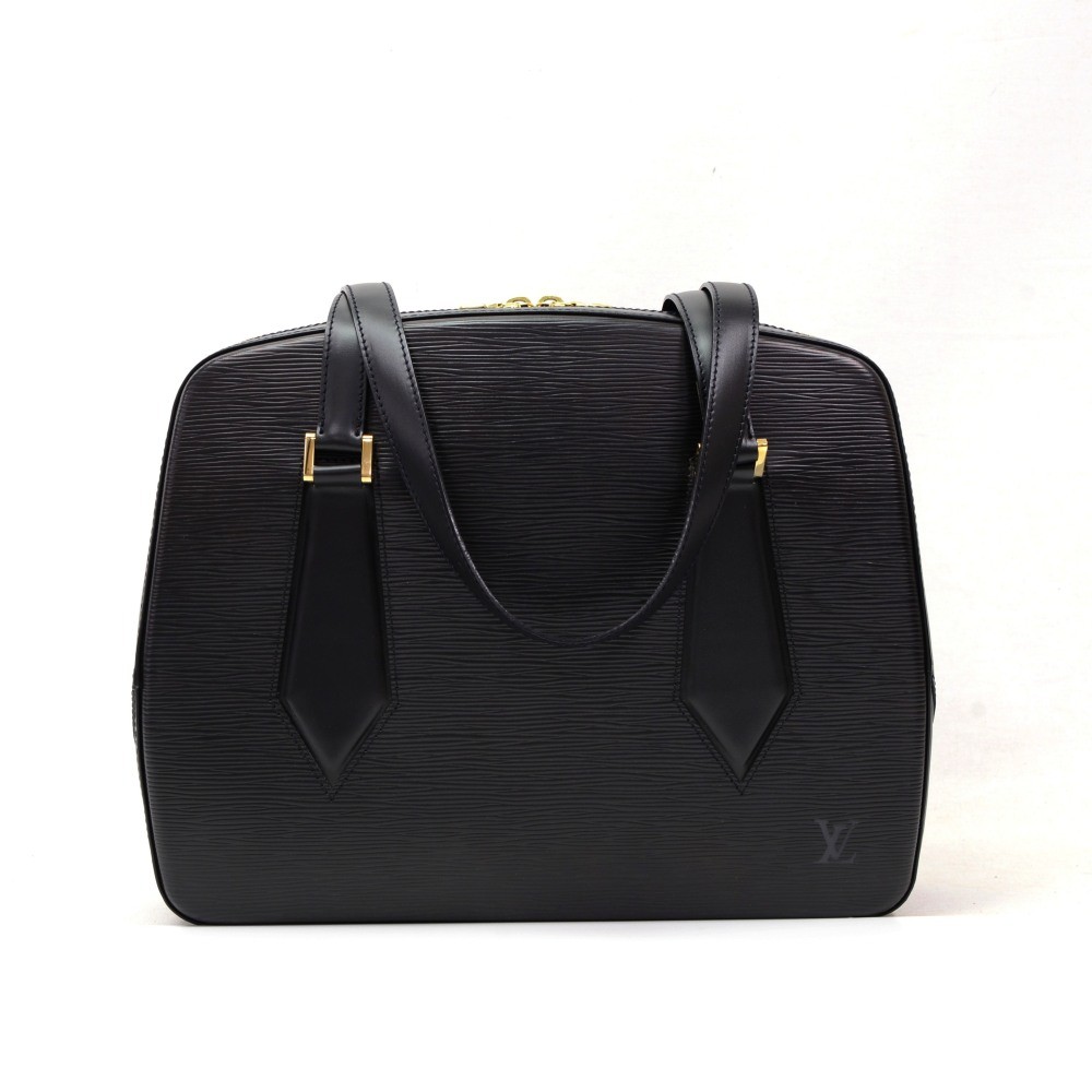 Louis Vuitton Voltaire Noir Zip Tote 228883 Black Epi Leather Shoulder Bag, Louis Vuitton