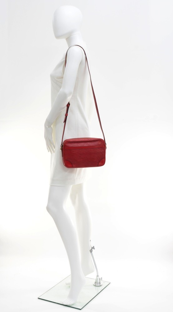 Louis Vuitton, Bags, Louisvuitton Diagonal Shoulder Bag Epi Trocadero Epi  Leather Red