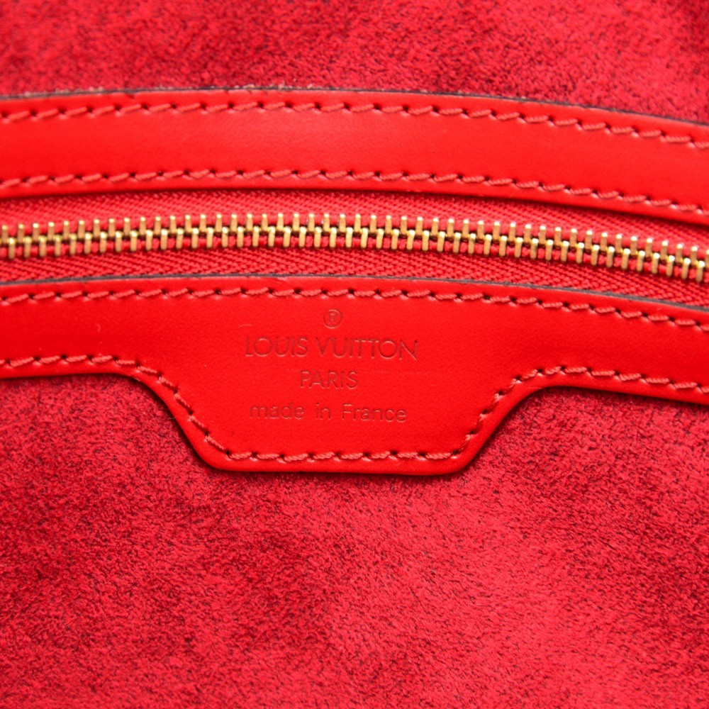 Louis Vuitton Red Epi Leather Lussac Bag ○ Labellov ○ Buy and