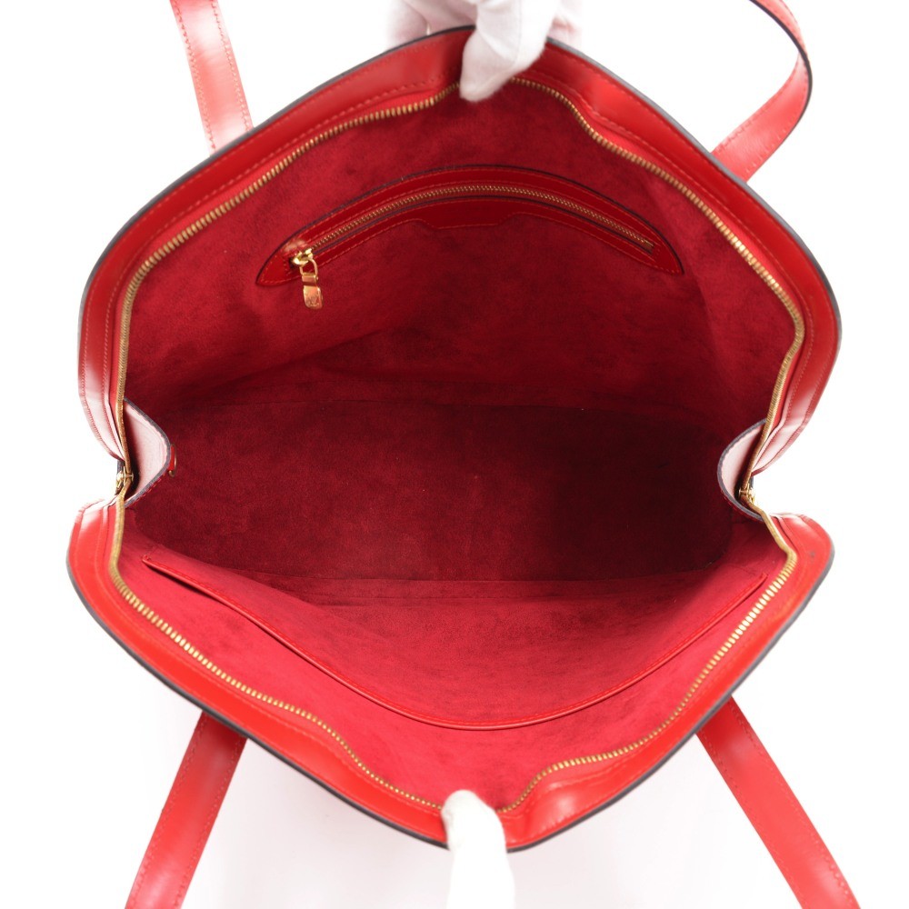 LOUIS VUITTON Lussac Shopper Tote Shoulder Bag Epi Leather Red M52287  66GA042