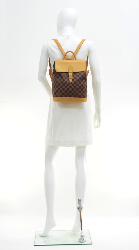 Louis Vuitton nniversary Centenaire Damier Ebene Arlequin Soho Backpack 281lvs512