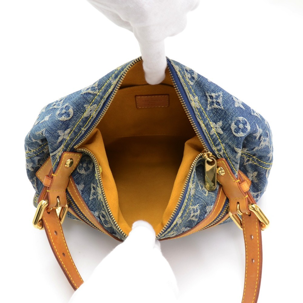Louis Vuitton // Blue Denim Monogram Baggy PM Shoulder Bag – VSP Consignment