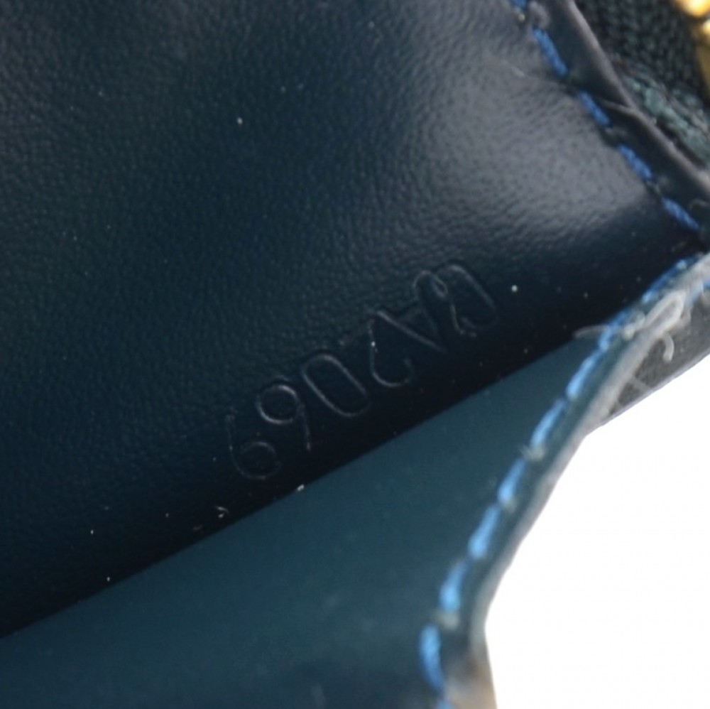 Louis Vuitton Beige Noisette Monogram Vernis Key Pouch Pochette Cles 863489