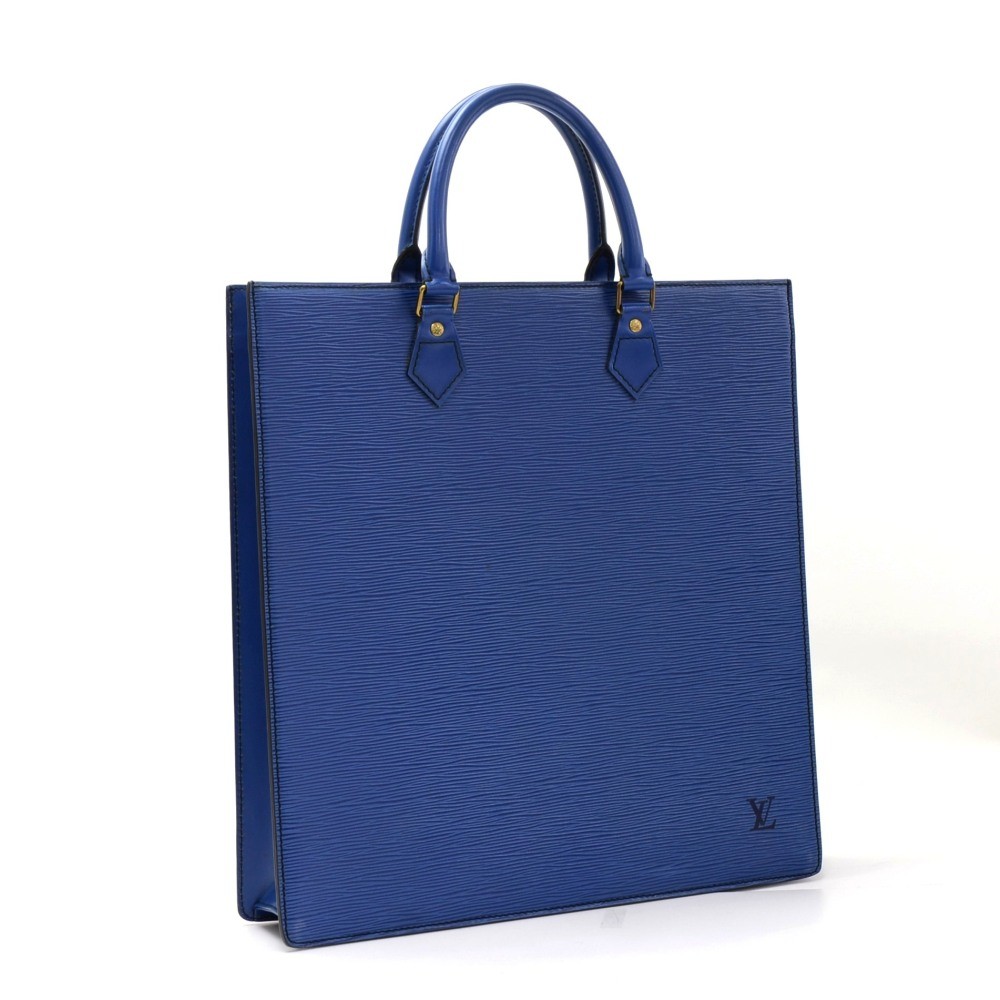 Louis Vuitton, Bags, Louis Vuitton Petit Sac Plat Bag Epi Leather Blue
