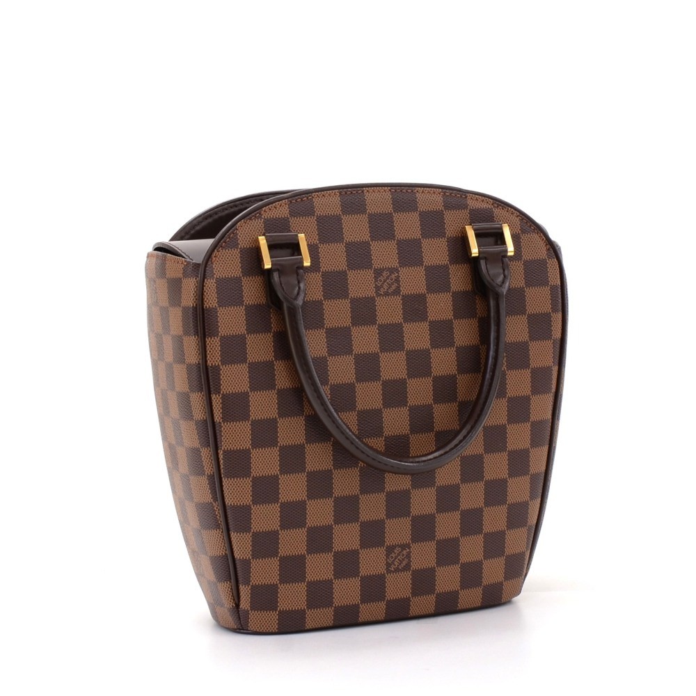 Louis Vuitton Damier Ebene Canvas Leather Sarria Horizontal Bag at 1stDibs