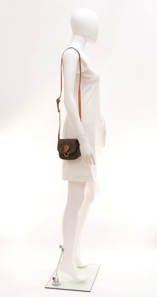 Louis Vuitton 1985 Pre-owned Monogram Mini Saint Cloud Shoulder Bag - Brown