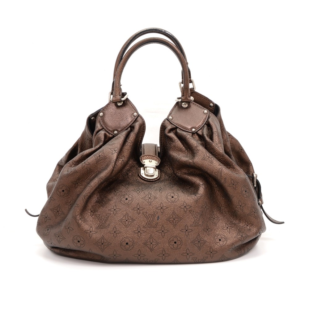 Louis Vuitton Lagon Monogram Mahina Leather Bag