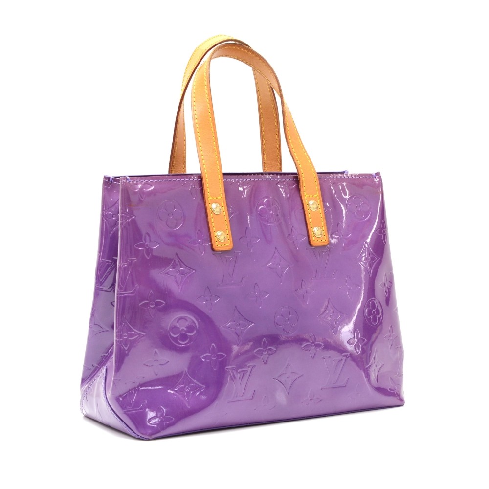 Louis Vuitton Brea PM M91622 Purple Vernis Hand Bag 11535