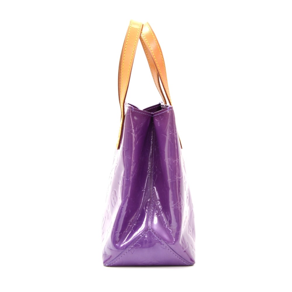 Leather handbag Louis Vuitton Purple in Leather - 30678606