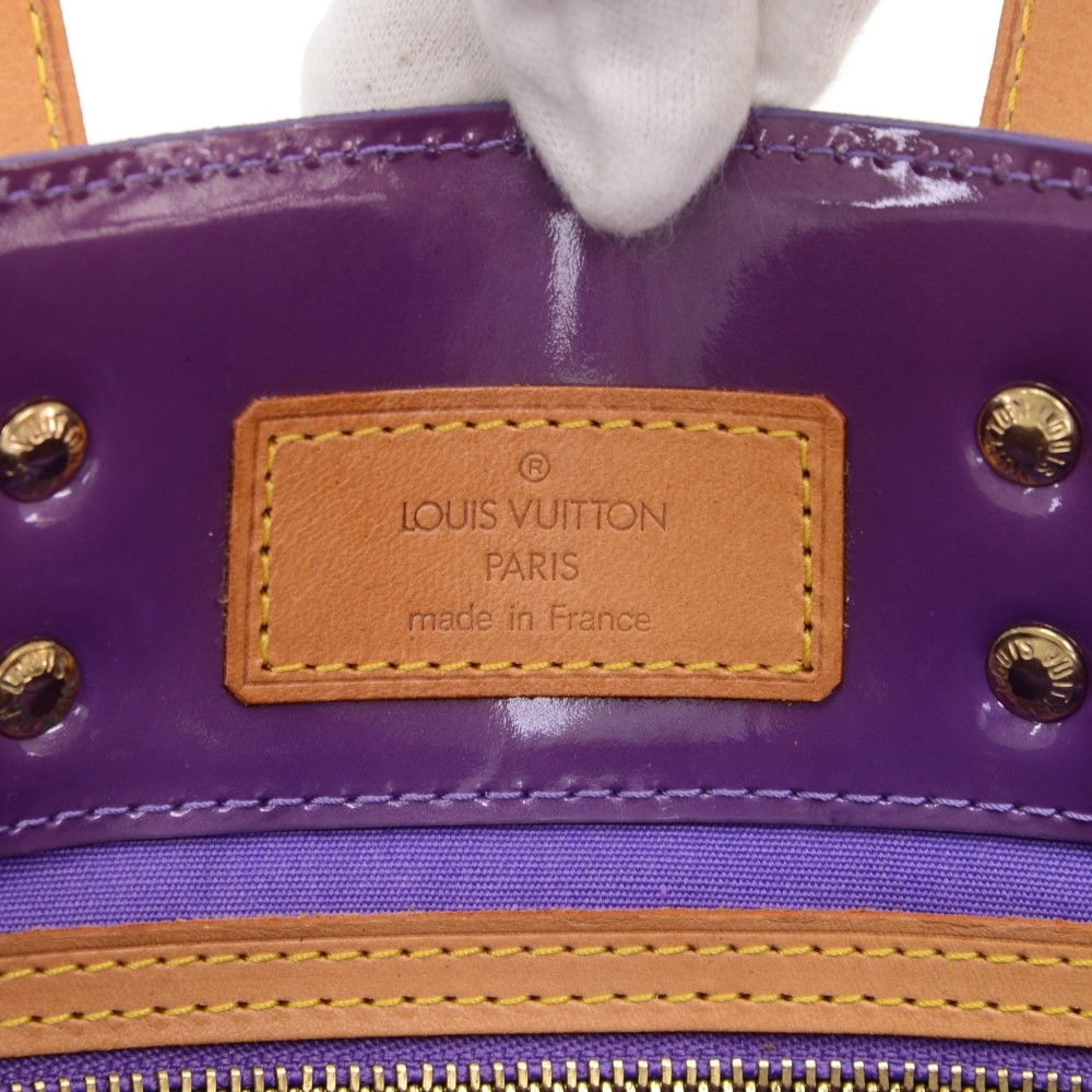 Louis Vuitton XL Purple Vernis Reade GM Tote 1LV927a
