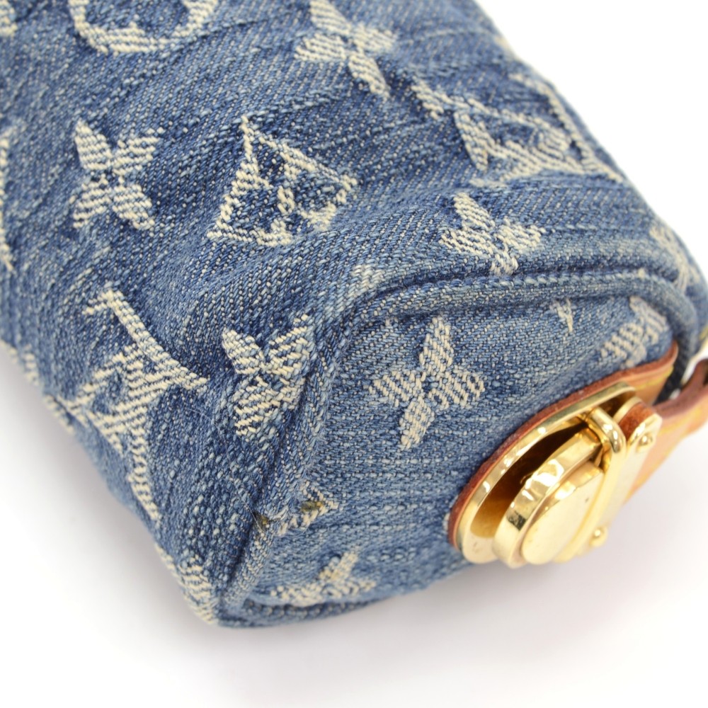 Louis Vuitton Denim Mini Speedy Charm/Pouch ○ Labellov ○ Buy and Sell  Authentic Luxury