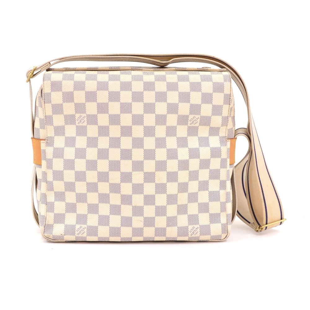 Louis Vuitton Damier Azur Naviglio - White Shoulder Bags, Handbags -  LOU801679