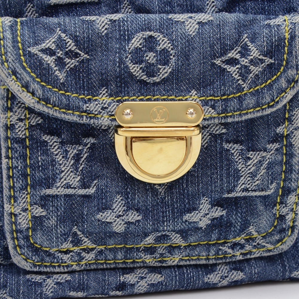 Blue - M95049 – dct - borsa louis vuitton alma in pelle monogram con stampa  bianca verniciato - Shoulder - Monogram - Denim - Vuitton - Louis - Baggy -  ep_vintage luxury Store - PM - Bag