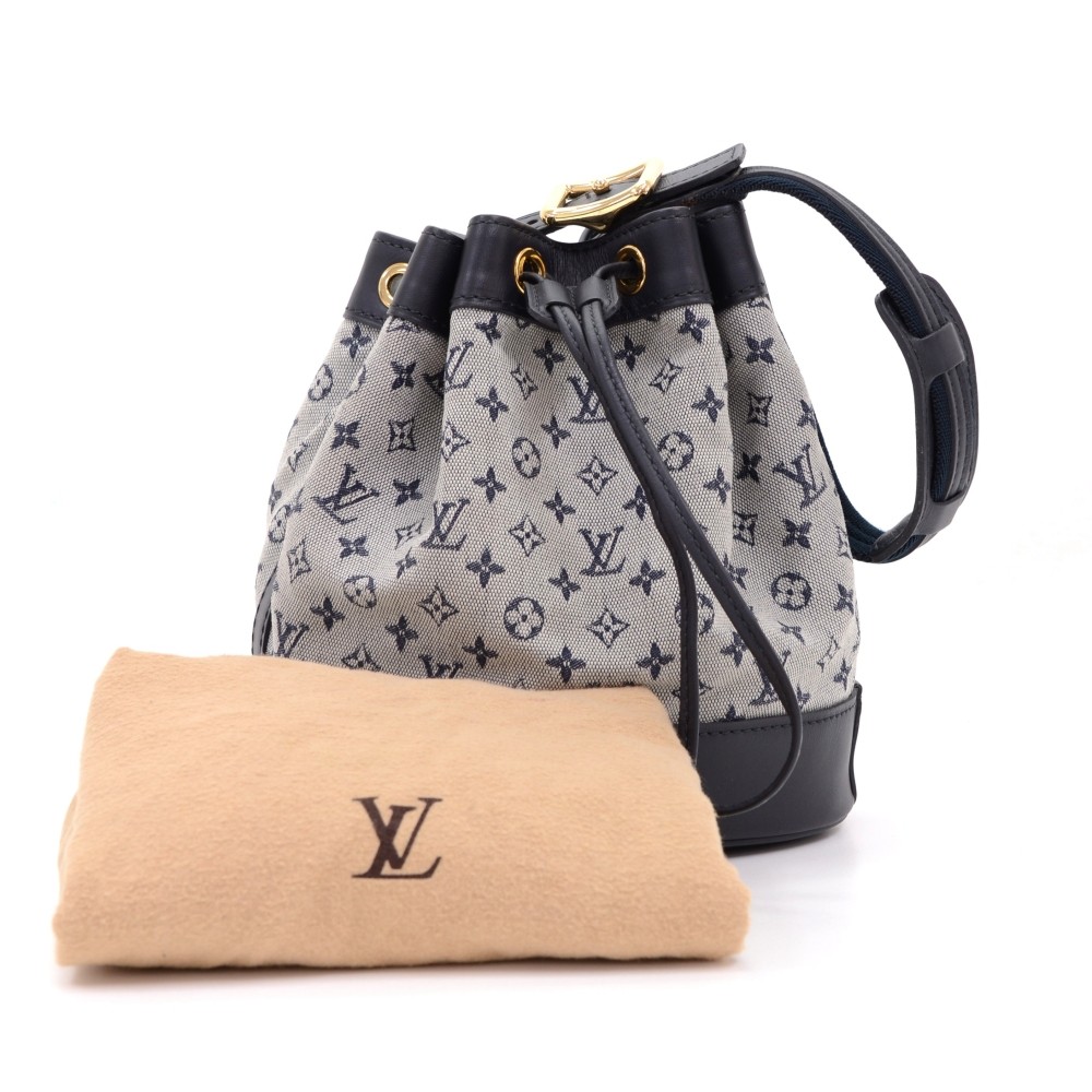 Louis Vuitton Blue Monogram Mini Lin Noelie Bag - Yoogi's Closet