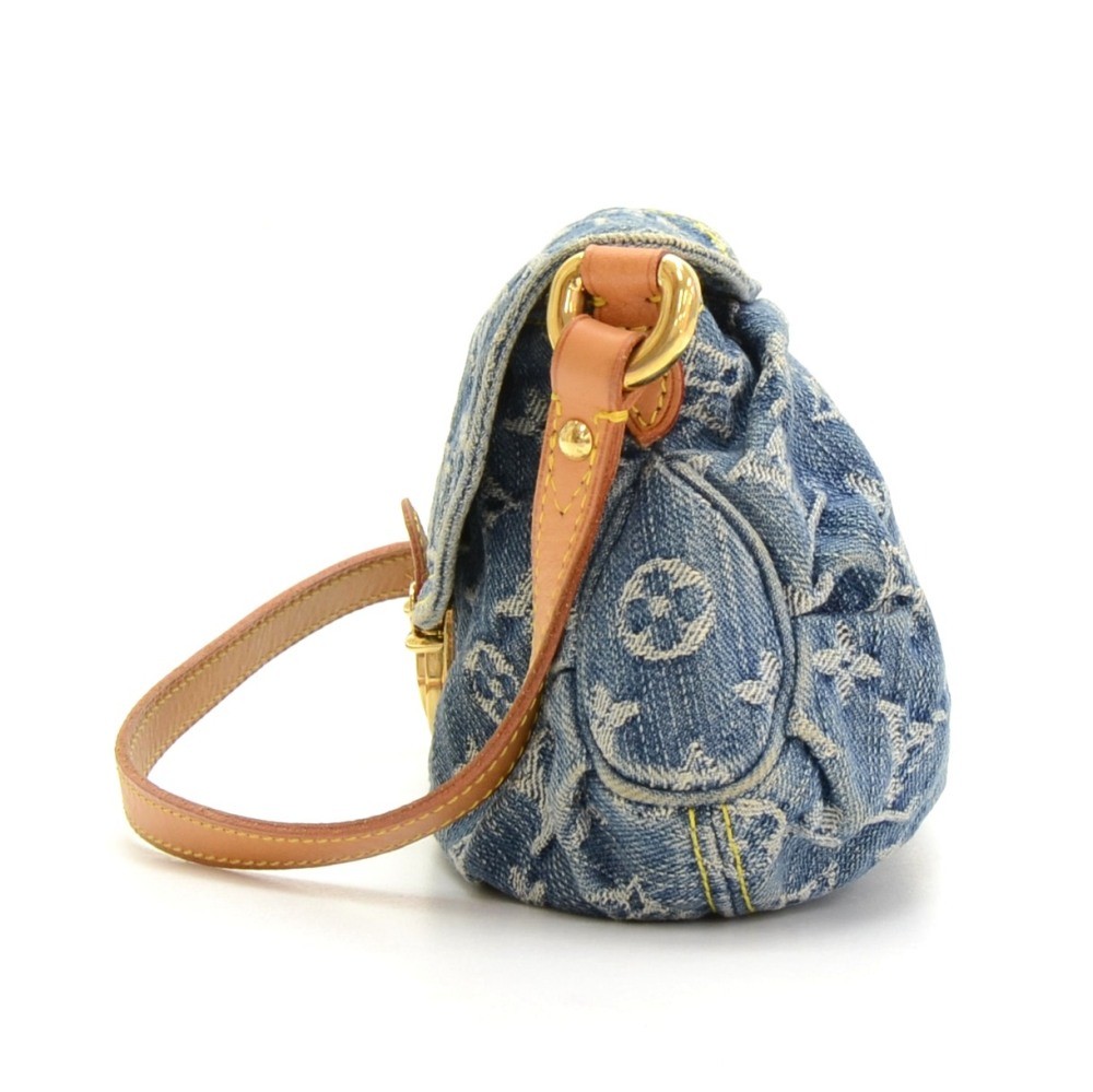 GM - Louis Vuitton Pleaty small model handbag in blue monogram denim canvas  and natural leather - ep_vintage luxury Store - Monogram - Bag - Shoulder -  Jeune - Vuitton - M51225 – dct - Louis - Fille