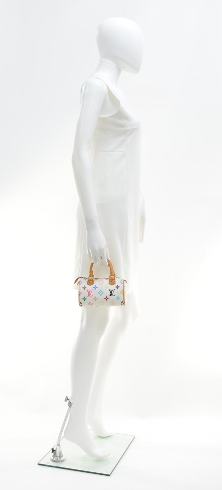 Fashionphile Louis Vuitton Monogram Multicolor Mini Sac HL Speedy White