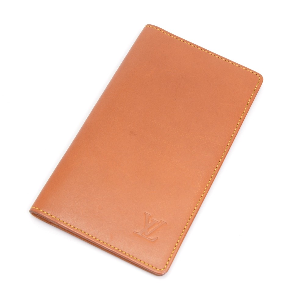 Pocket organizer leather small bag Louis Vuitton Orange in Leather