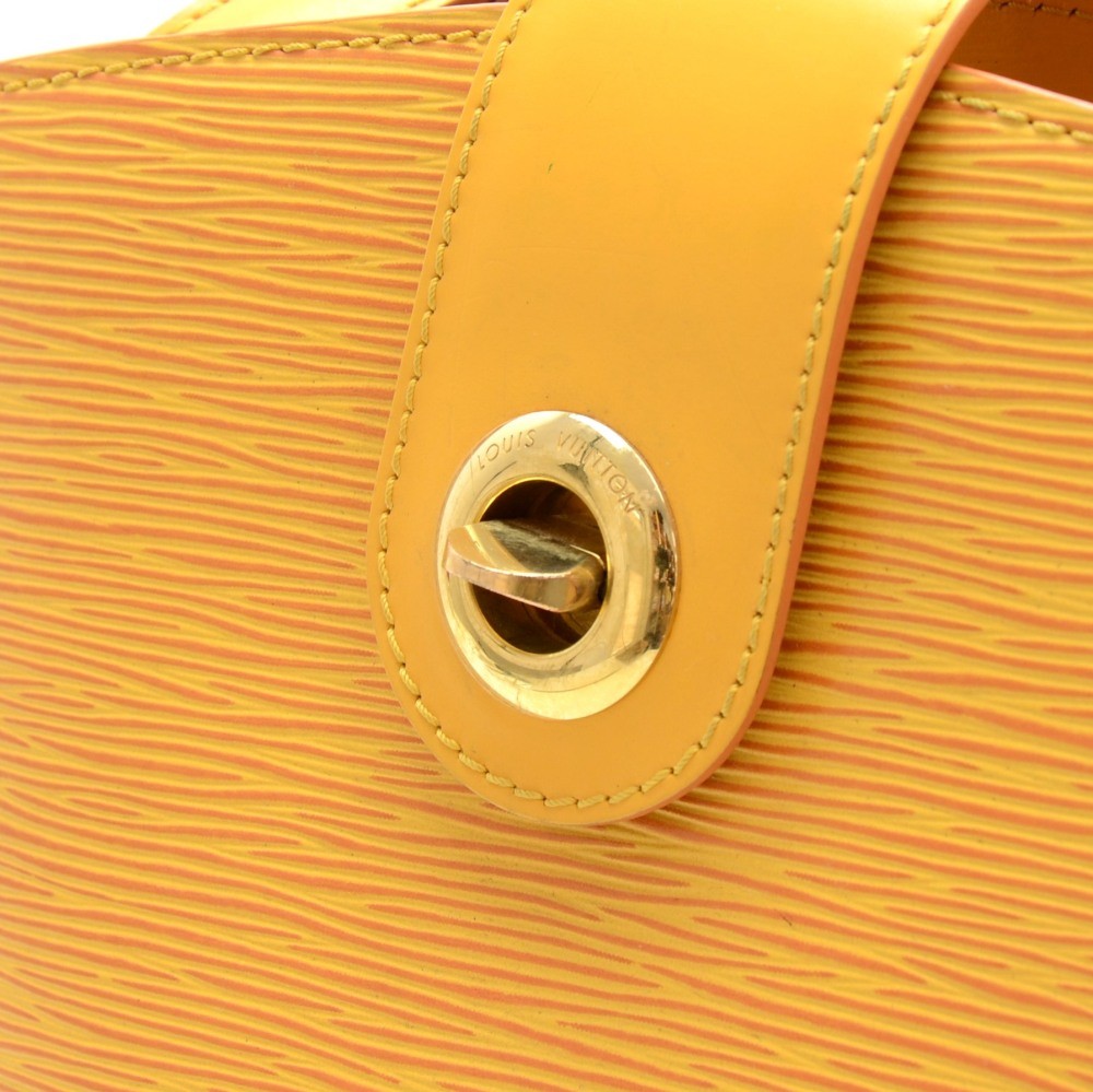 Sold at Auction: Louis Vuitton, Louis Vuitton Tassil Yellow Epi Leather  'Cluny' Bag