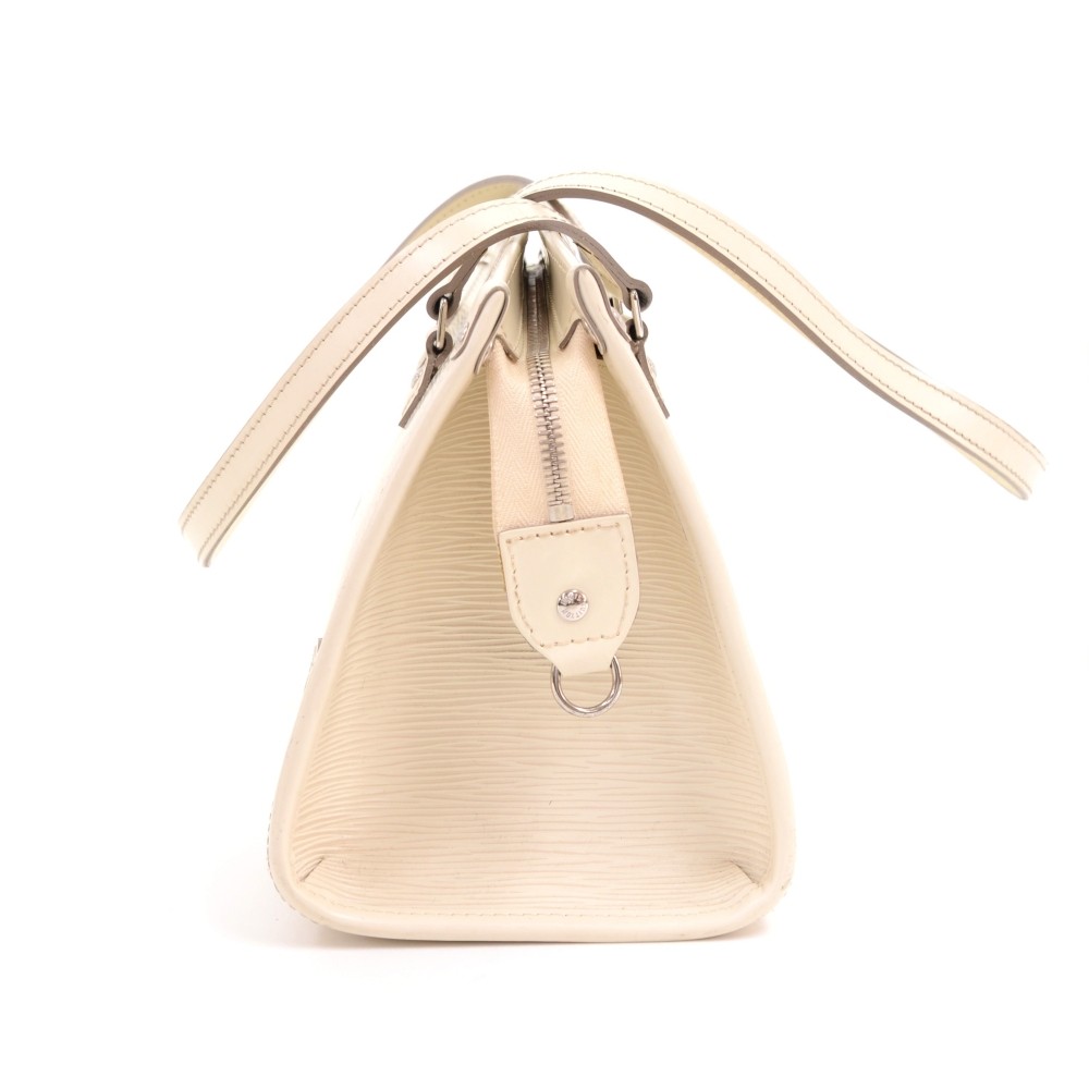 LOUIS VUITTON Louis Vuitton Epi Madeleine PM Shoulder Bag Handbag Yvoir  White Ivory M5933J