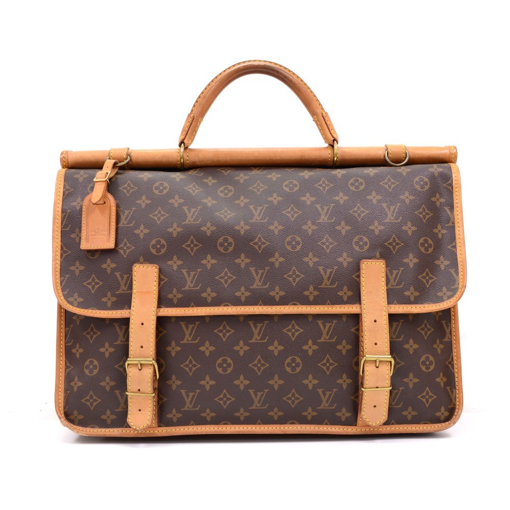 SALE Rare Vintage Auth LOUIS VUITTON Sac Chasse Tote Luggage