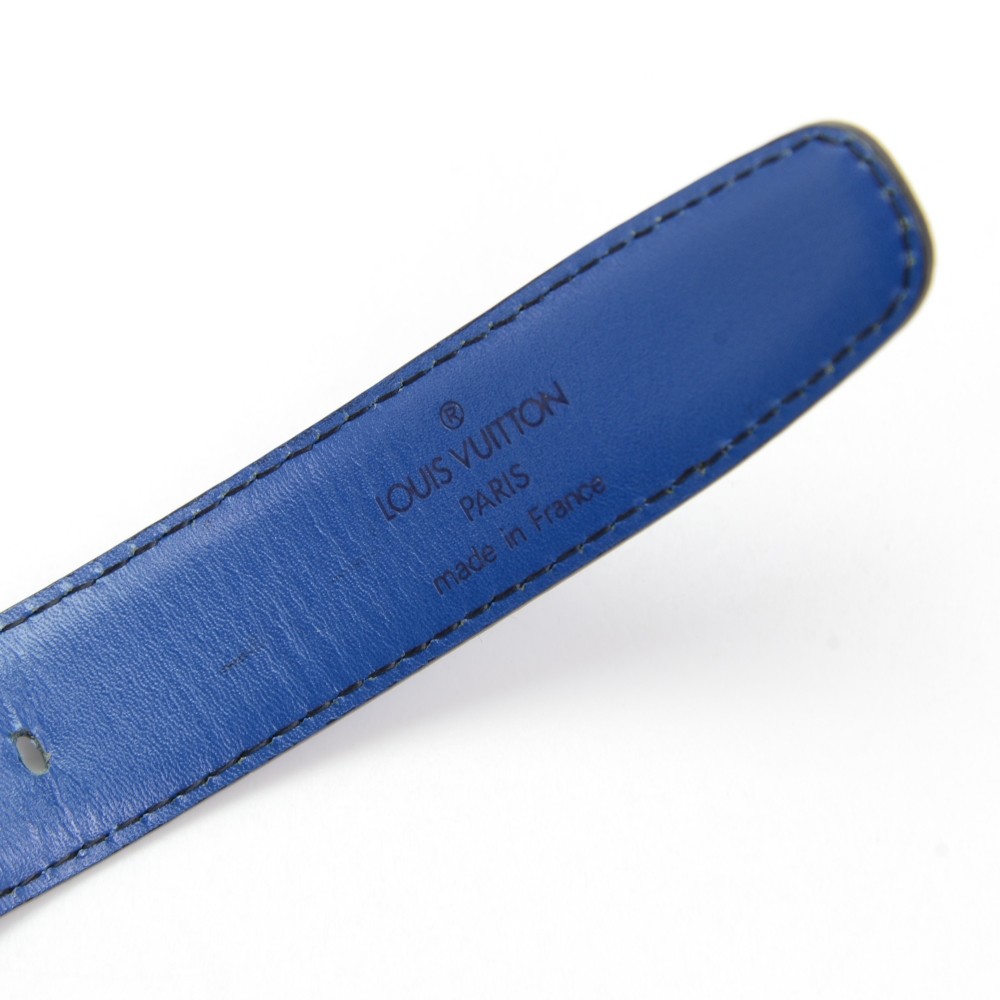 Louis Vuitton Epi Leather Tricolor Leather Belt - Blue Belts, Accessories -  LOU758418