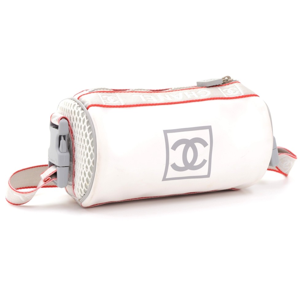 Chanel nylon on sale hand pochette bag