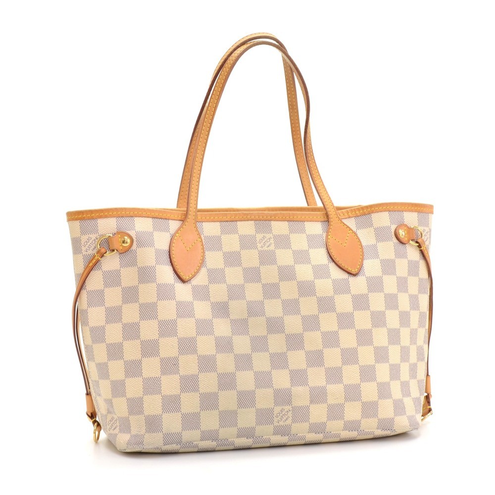 Louis Vuitton - Authenticated Neverfull Handbag - Cotton White For Woman, Good condition