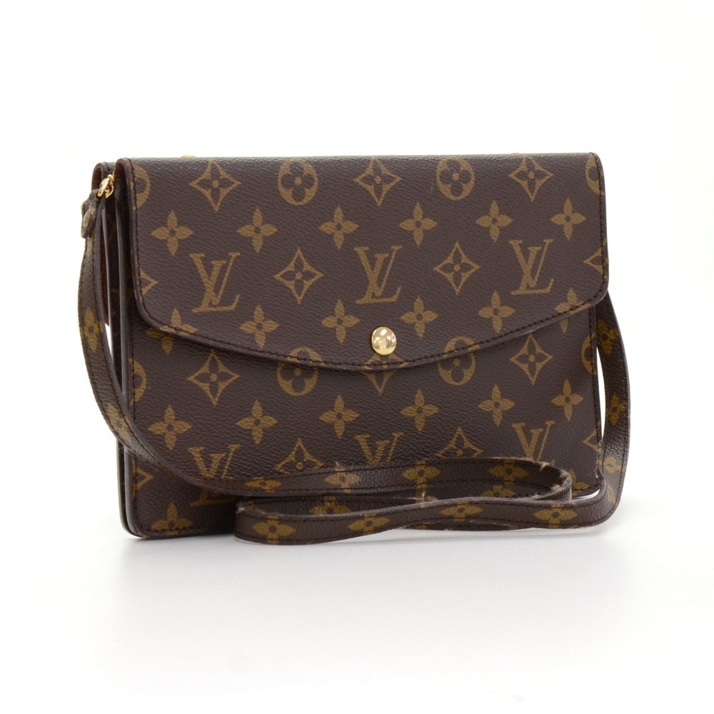 Louis Vuitton Pochette Double Rabat Monogram Canvas 2way Bag