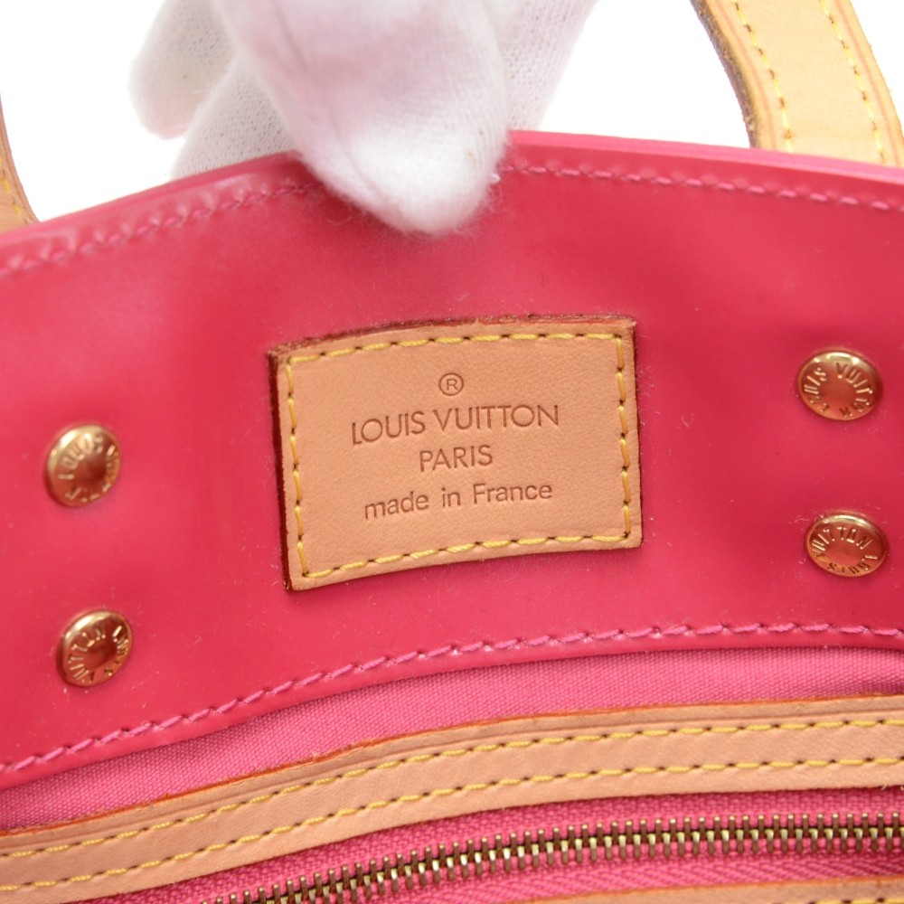 Louis Vuitton Framboise Pink Vernis Monogram Reade PM Mini Tote